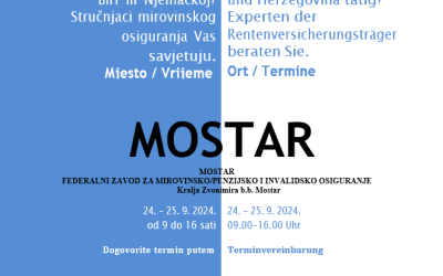 FZ MIO/PIO  organizira prve međunarodne savjetodavne dane s nositeljem mirovinskog osiguranja iz Savezne Republike Njemačke
