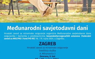Najava: Međunarodni savjetodavni dani nositelja osiguranja iz BiH i Hrvatske